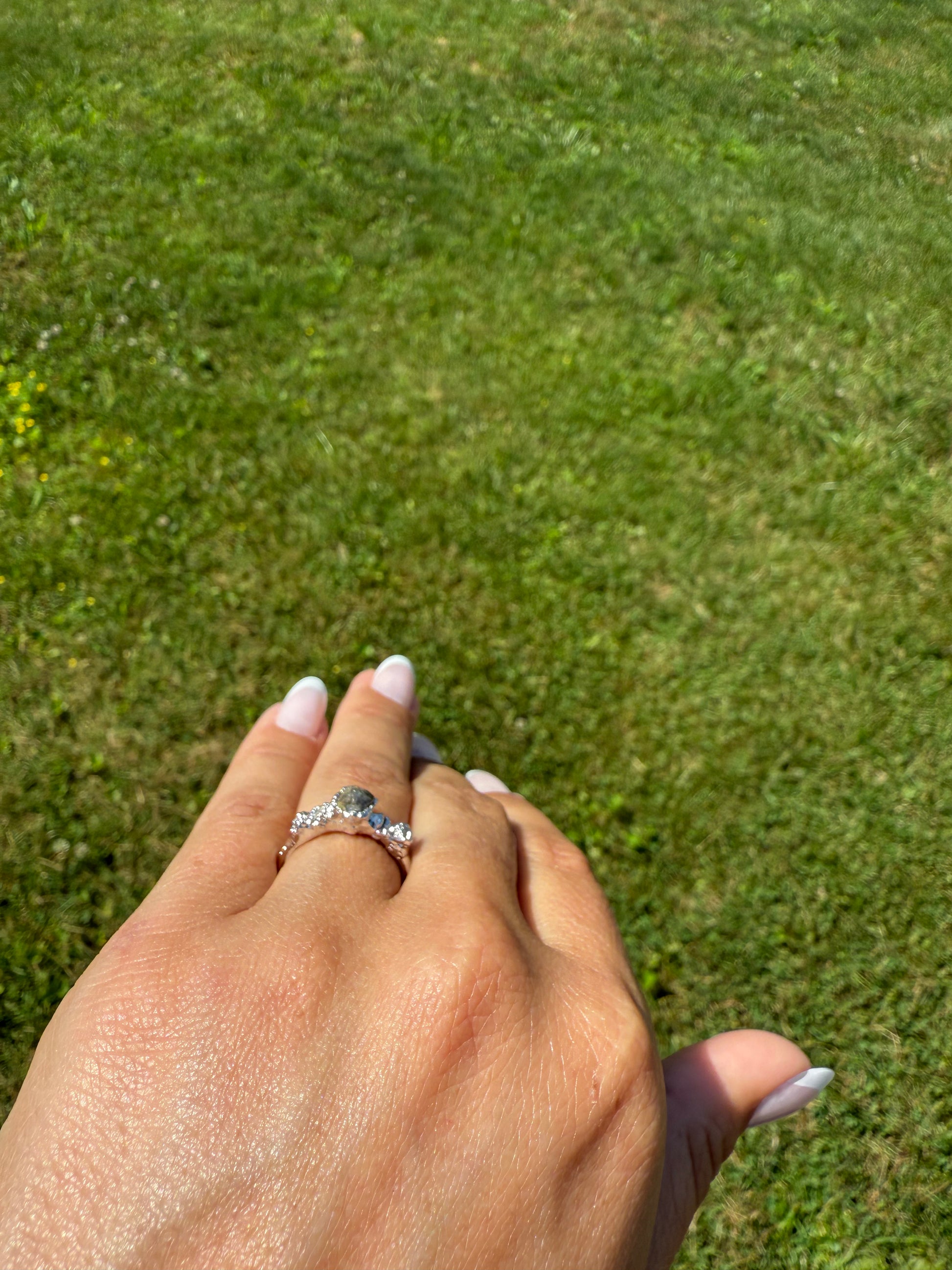 Five Stone Diamond Engagement White Gold