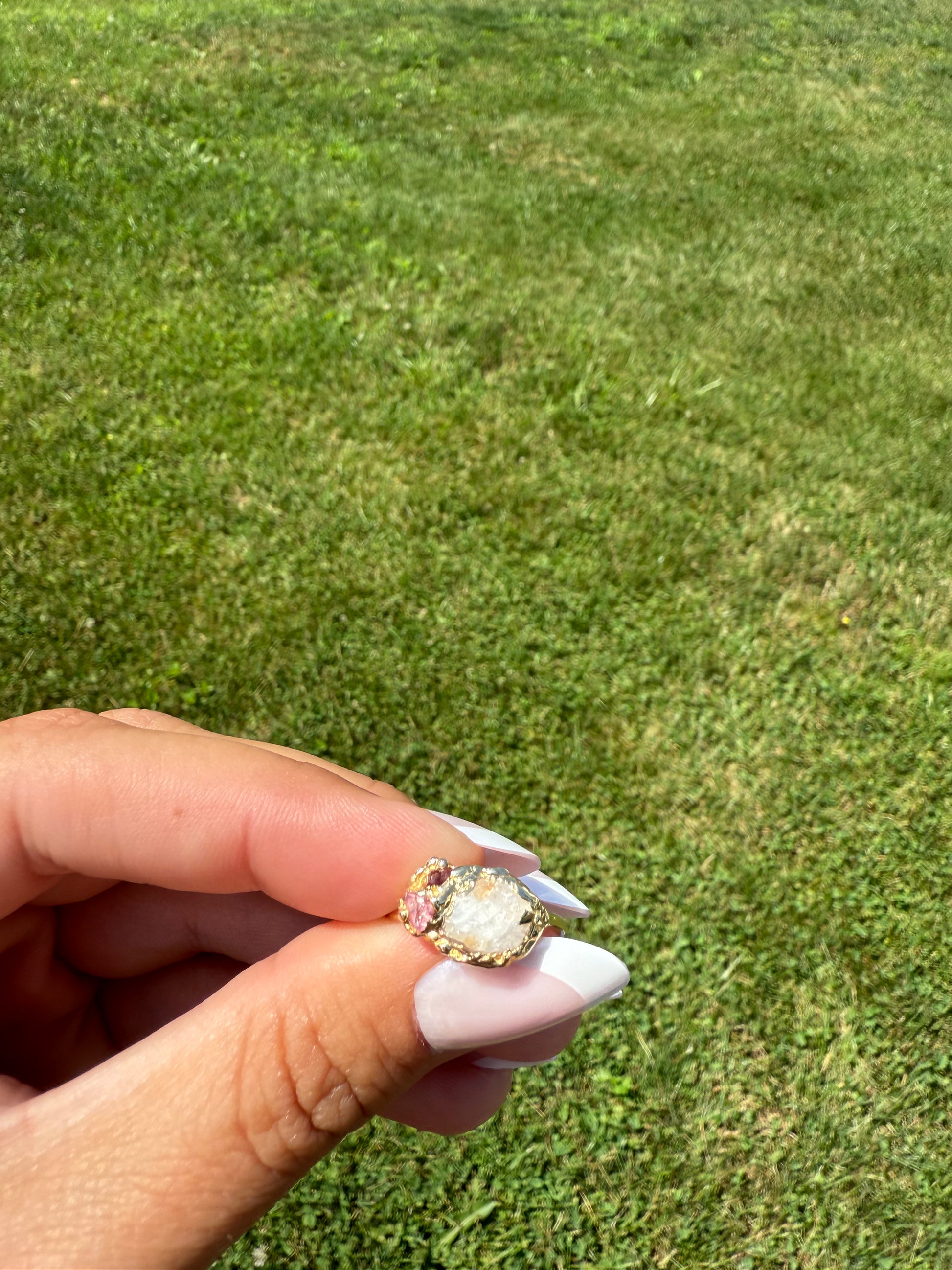 Natural Umbra Sapphire Ring in Yellow Gold