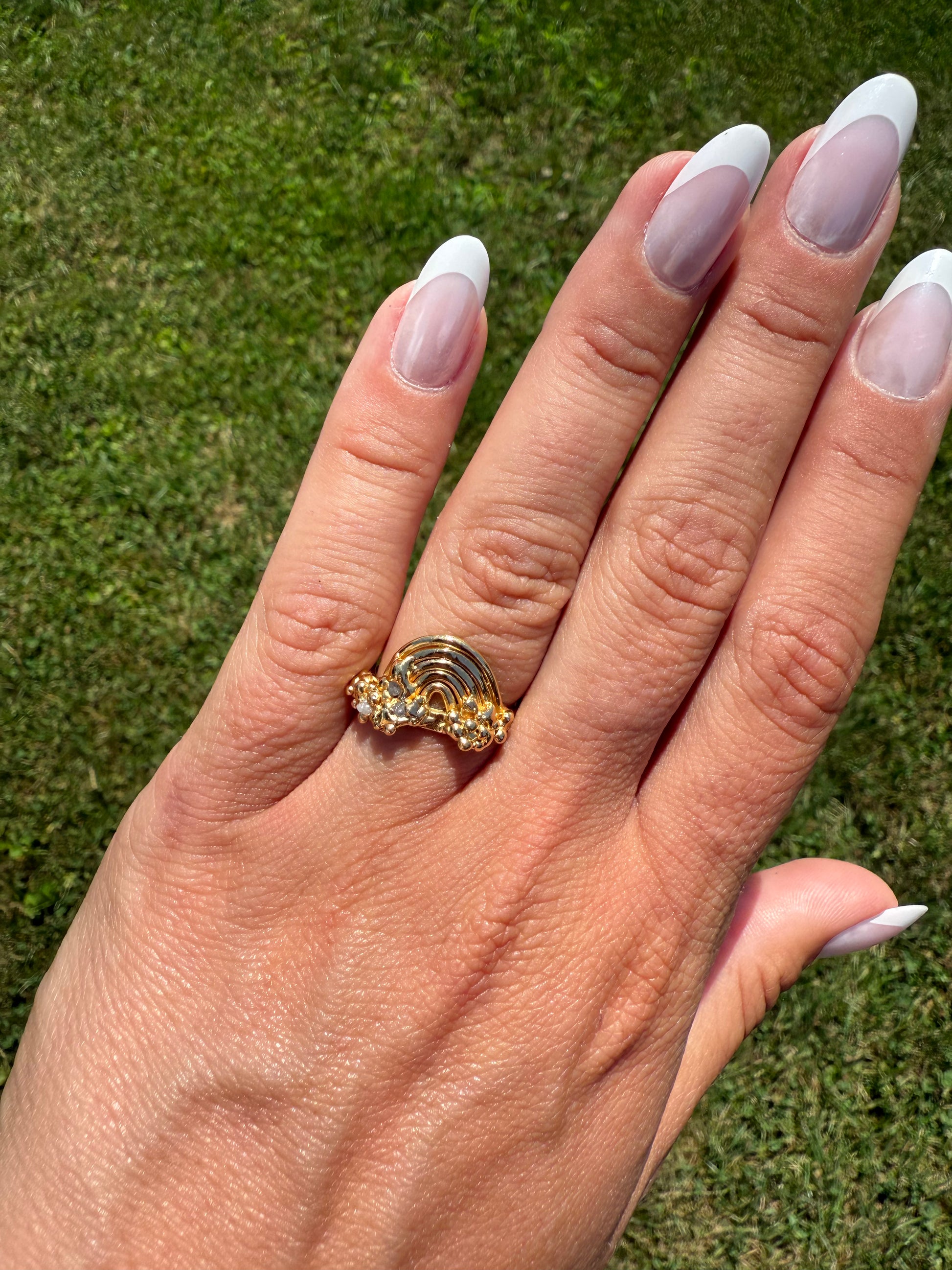 Diamond Rainbow Ring