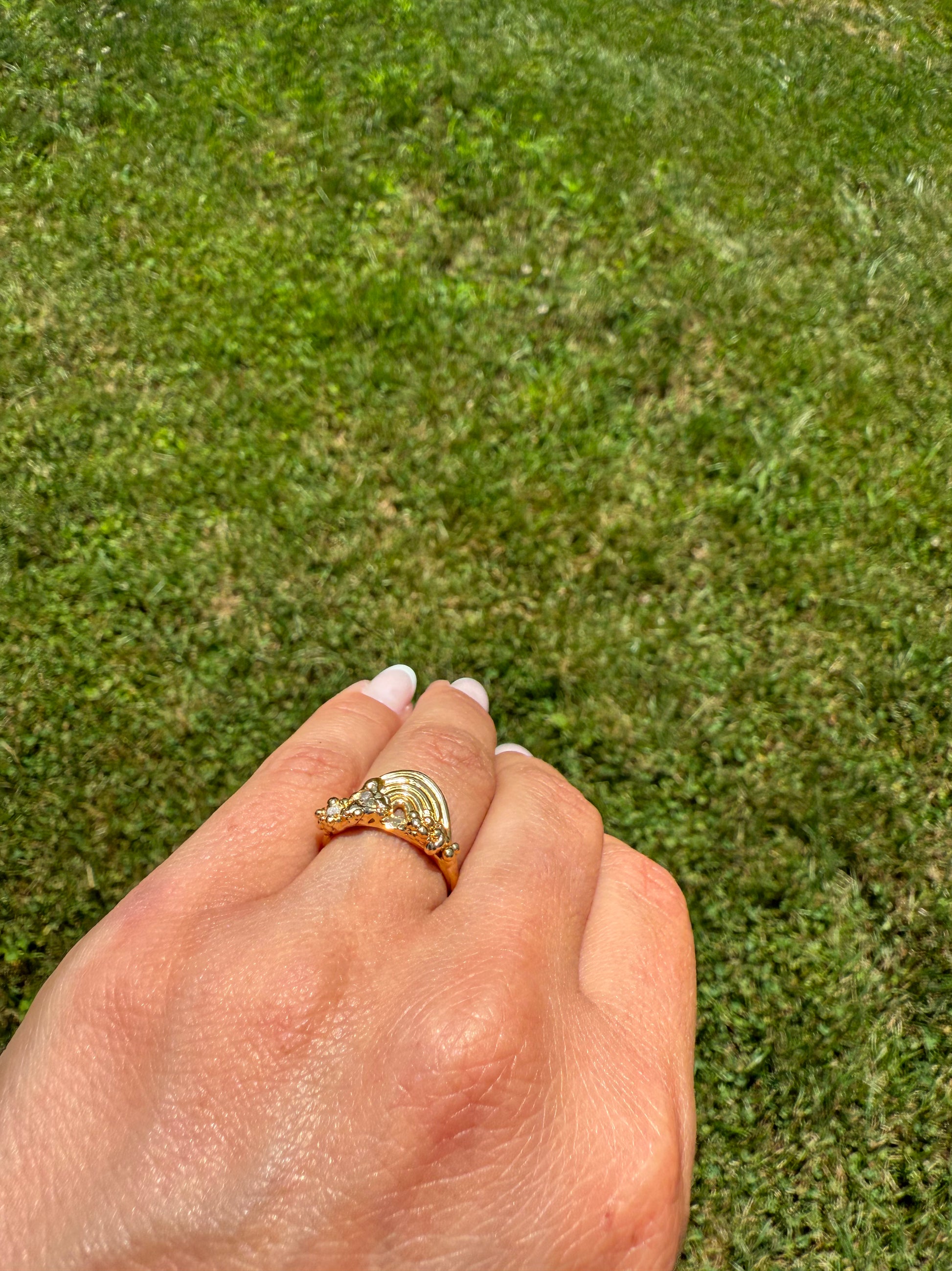 Diamond Rainbow Ring