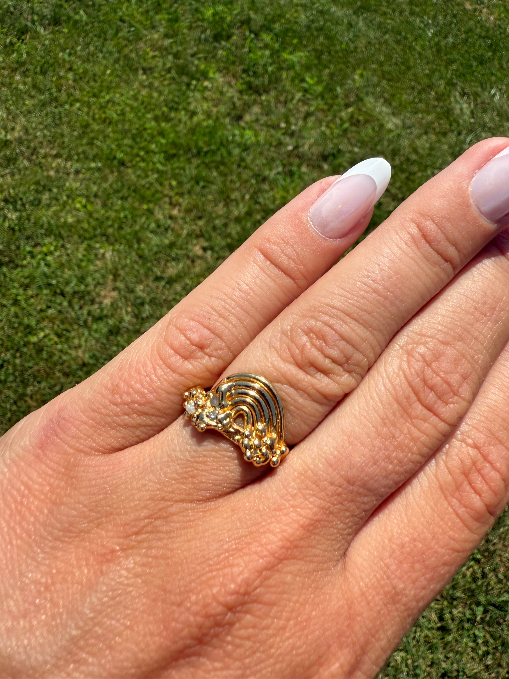 Diamond Rainbow Ring
