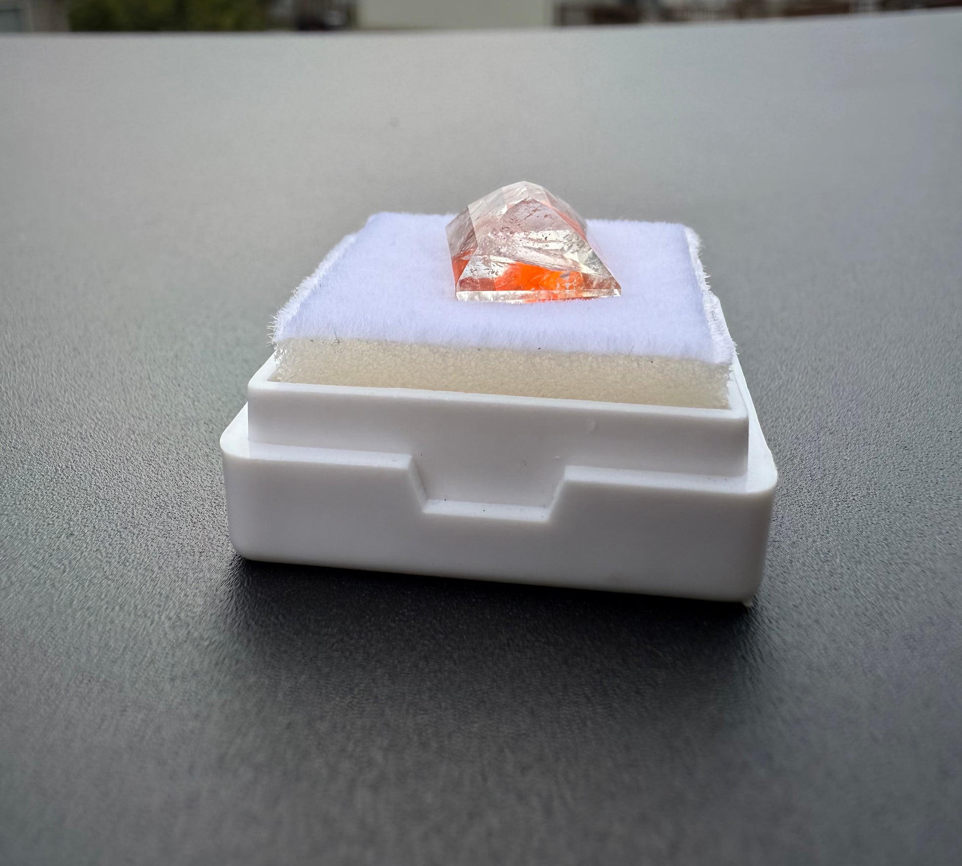 Emerald Cut Hematoid Quartz