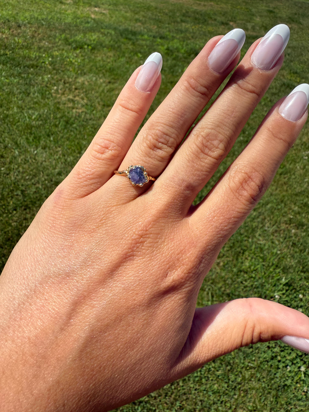 Sapphire Solitaire Ring in Yellow Gold