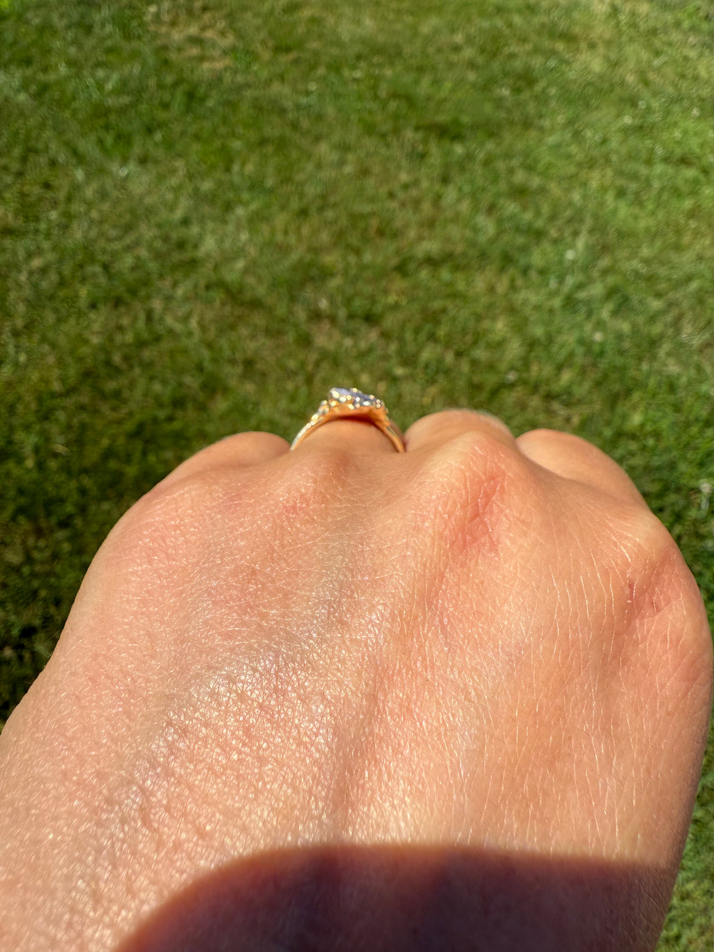 Sapphire Solitaire Ring in Yellow Gold