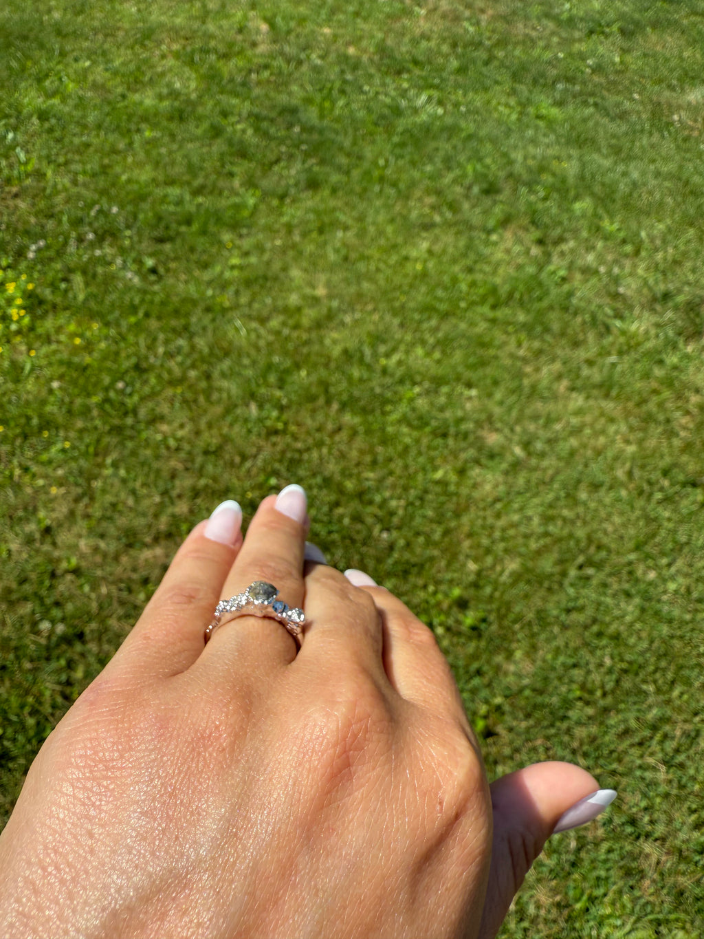 Five Stone Diamond Engagement White Gold