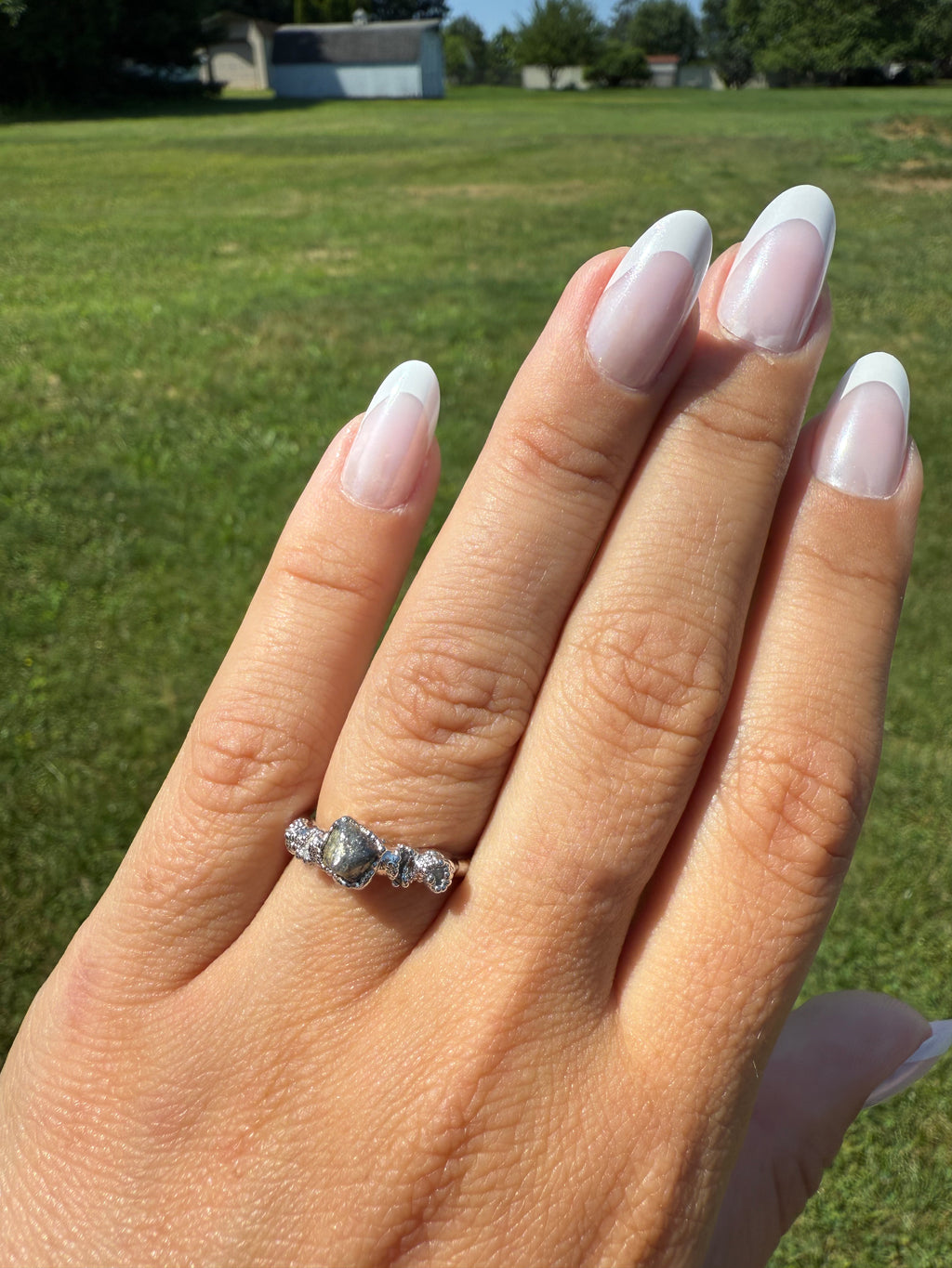 Five Stone Diamond Engagement White Gold