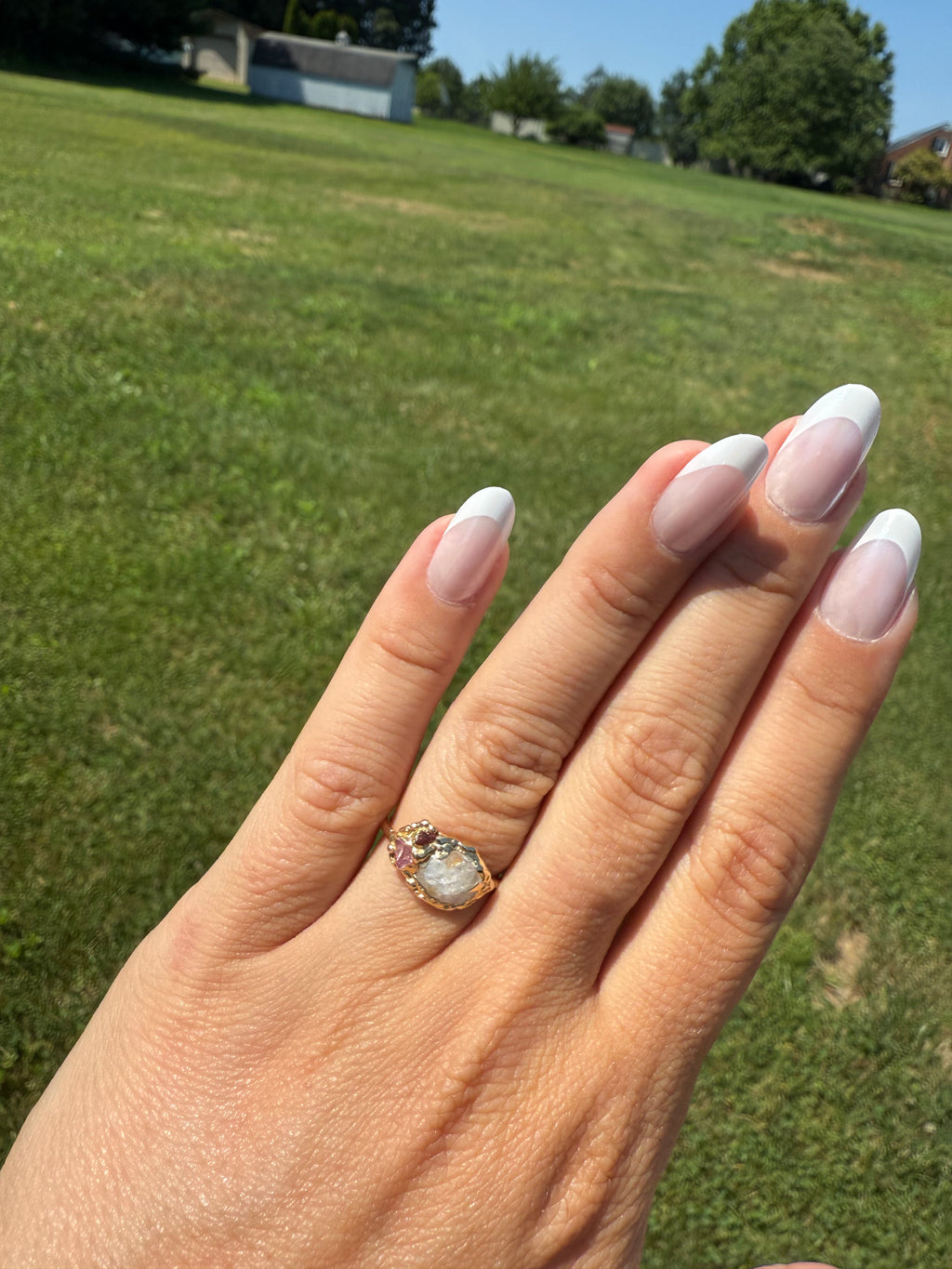 Natural Umbra Sapphire Ring in Yellow Gold