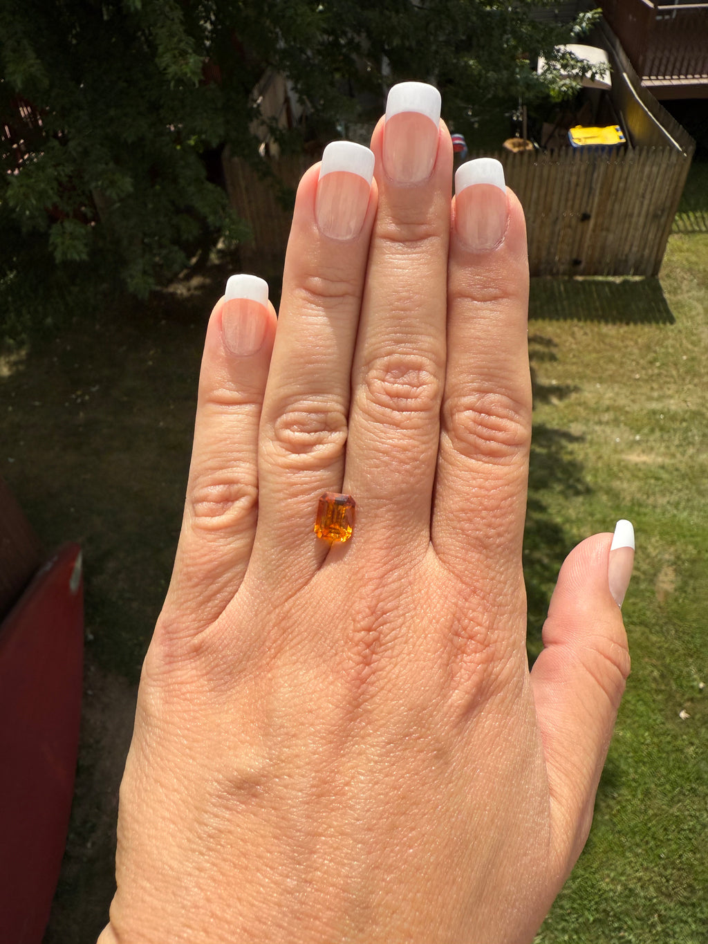 Natural Citrine Emerald Cut