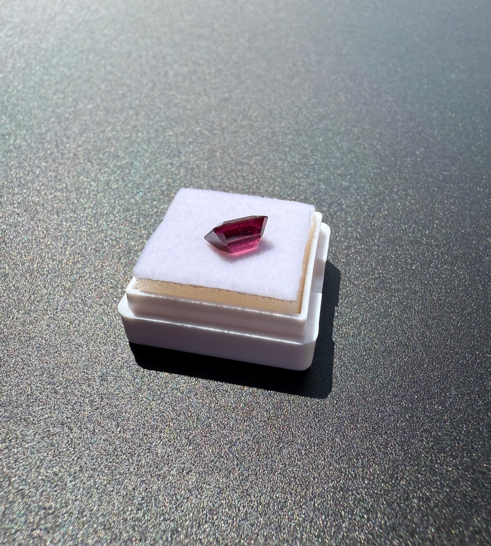 Emerald Cut Natural Rhodolite Garnet