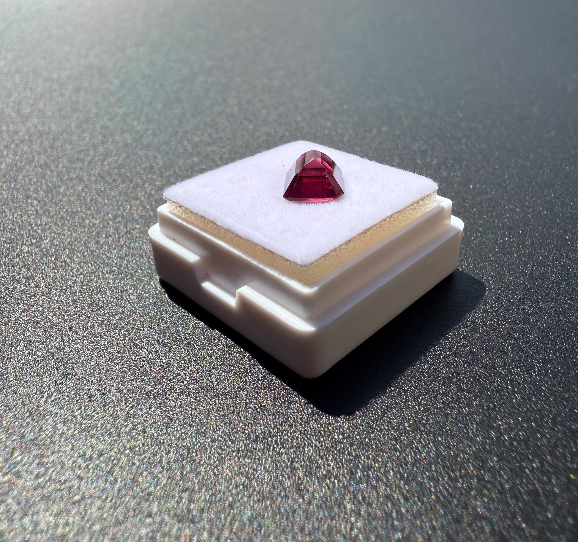 Emerald Cut Natural Rhodolite Garnet
