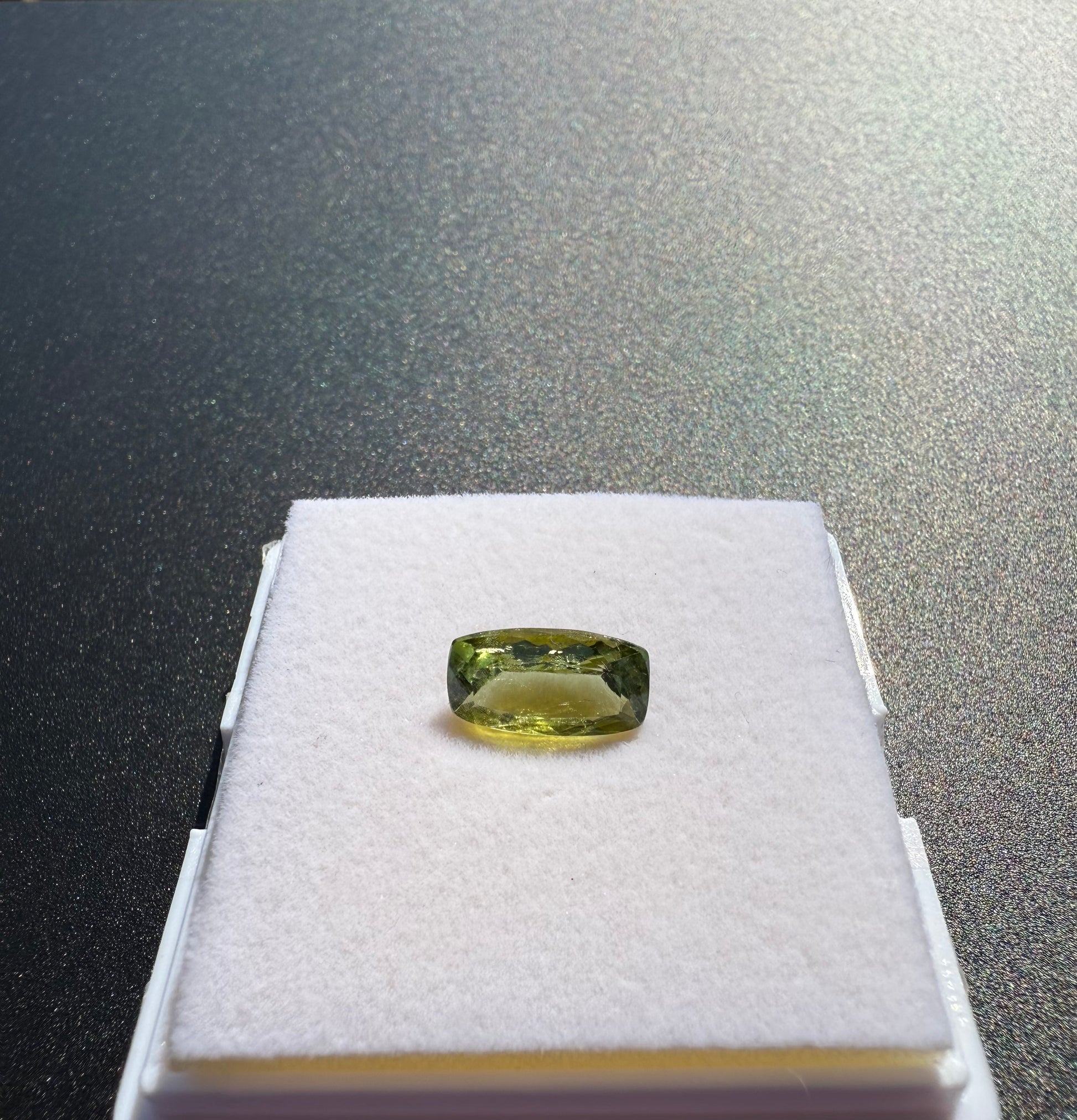 Natural Green Tourmaline Elongated Emerald Cut