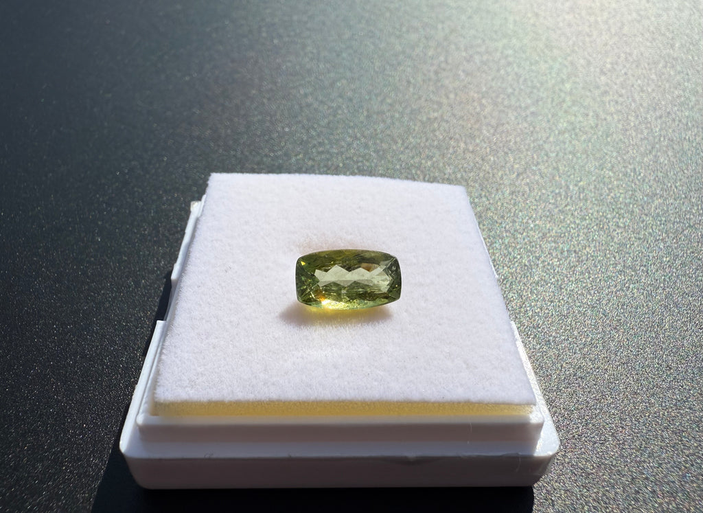 Natural Green Tourmaline Elongated Emerald Cut
