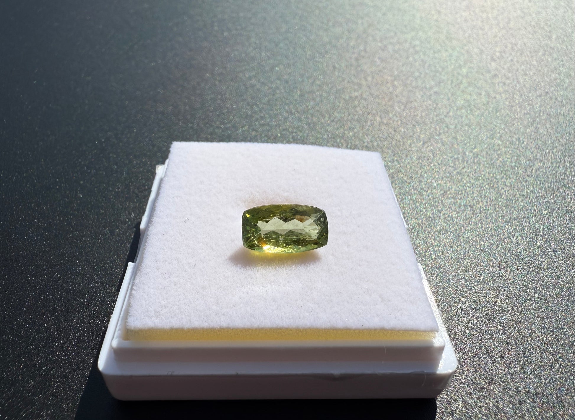 Natural Green Tourmaline Elongated Emerald Cut