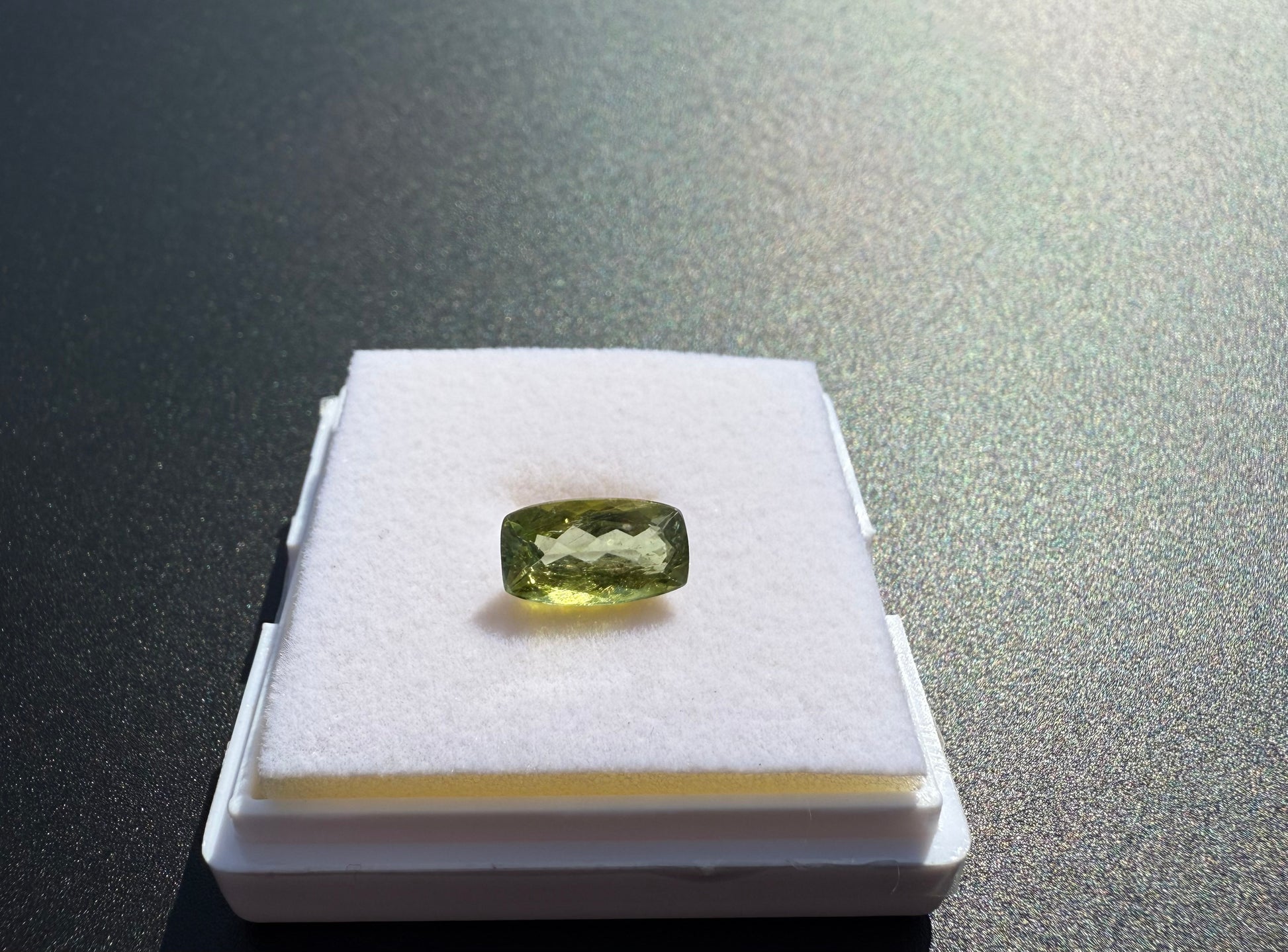 Natural Green Tourmaline Elongated Emerald Cut