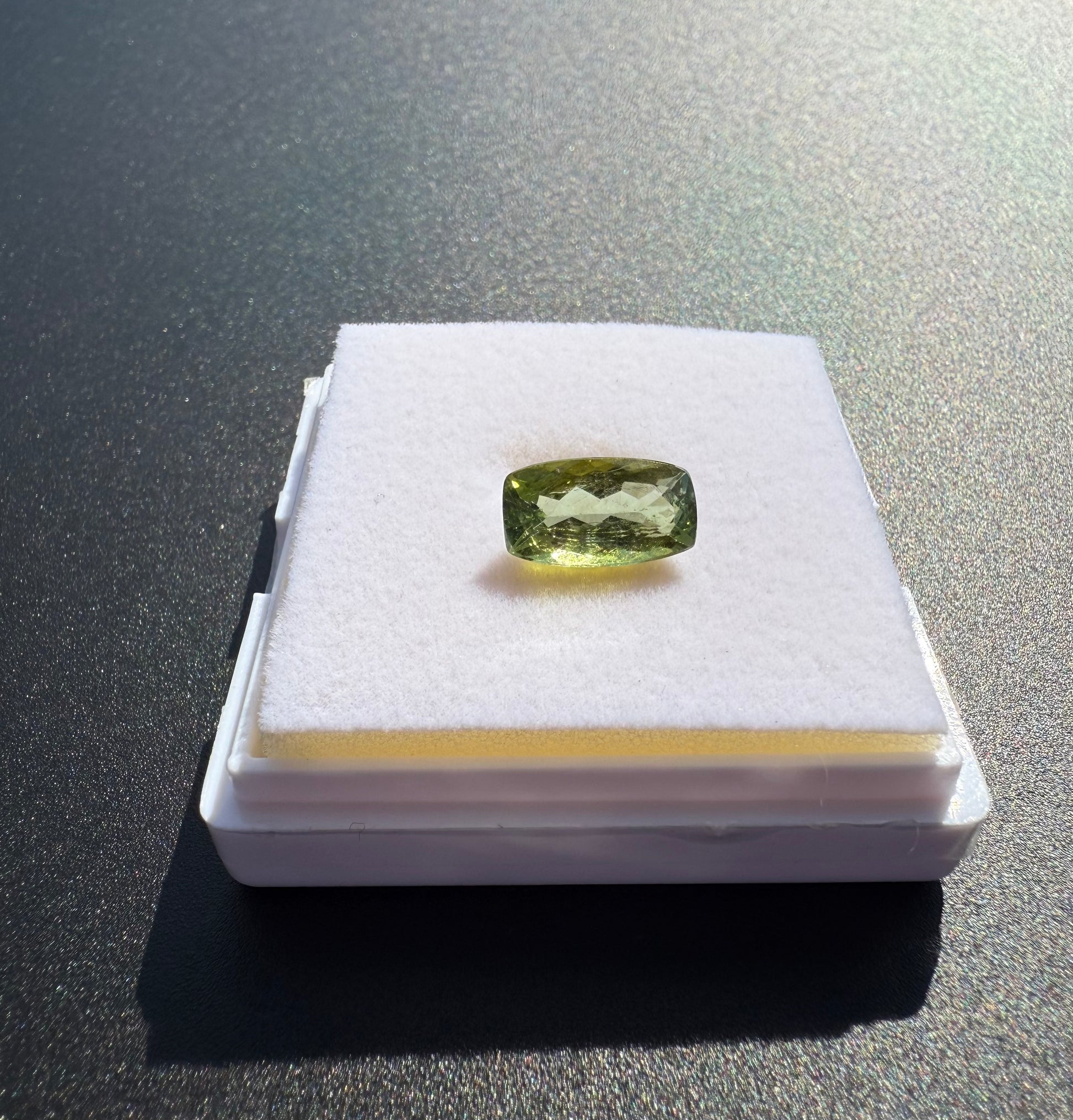 Natural Green Tourmaline Elongated Emerald Cut