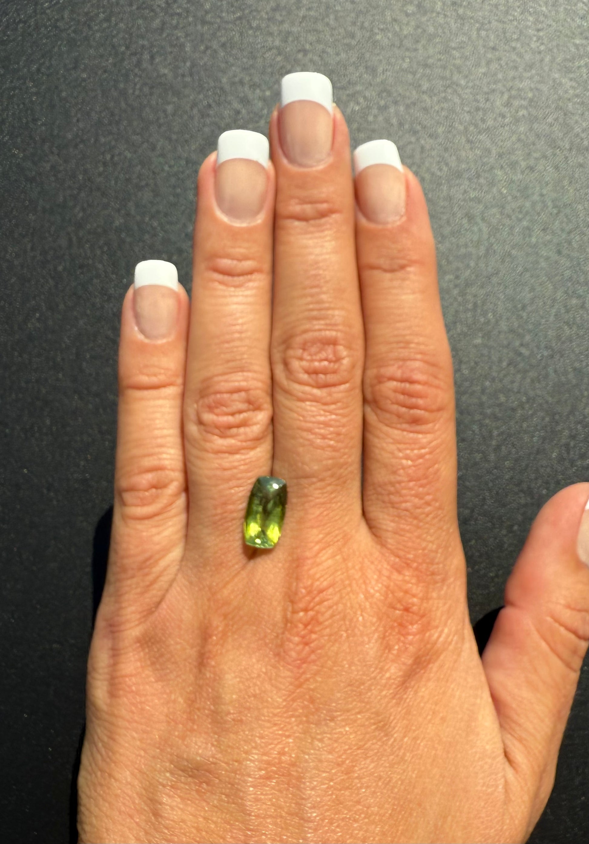 Natural Green Tourmaline Elongated Emerald Cut