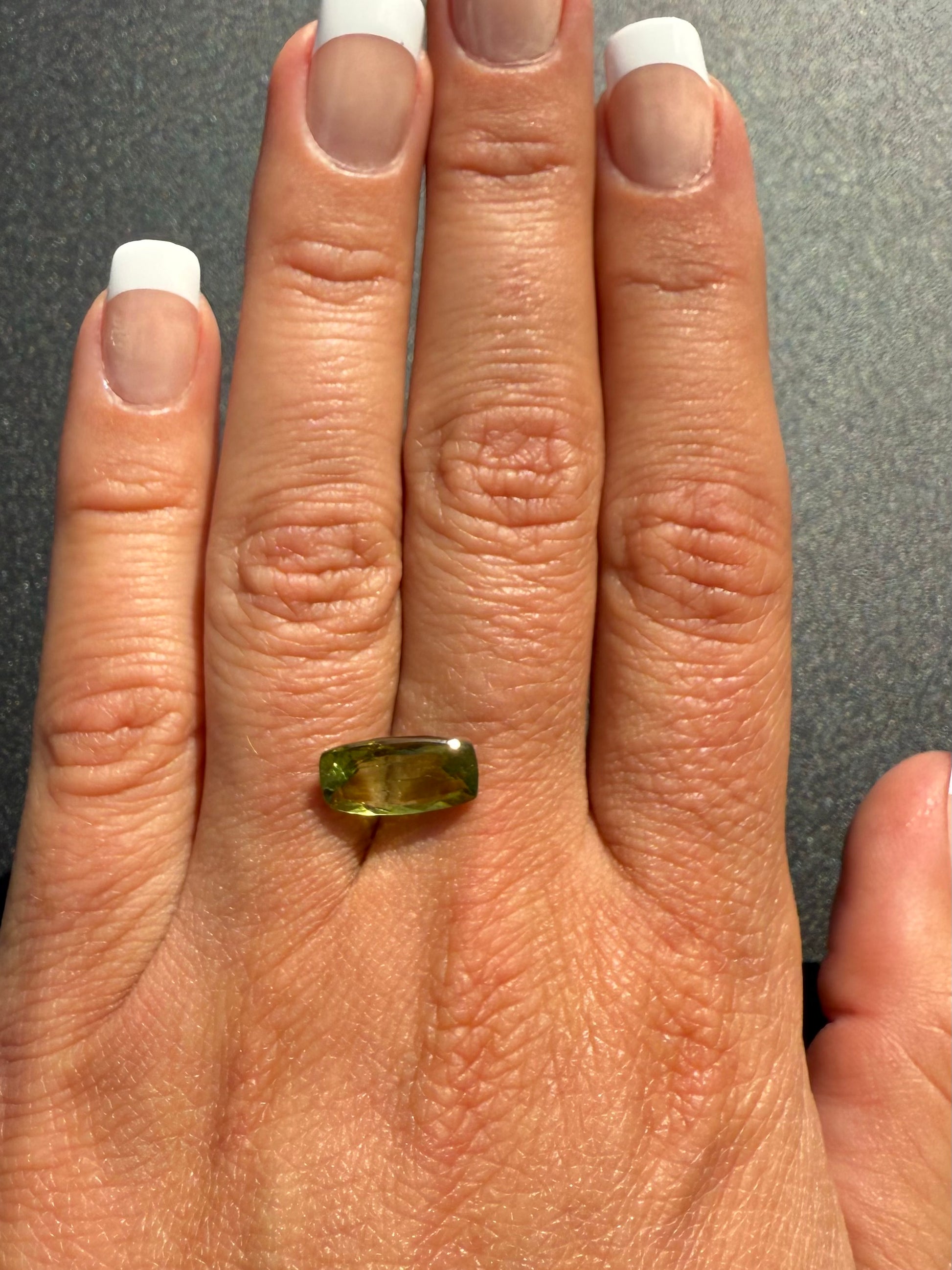 Natural Green Tourmaline Elongated Emerald Cut