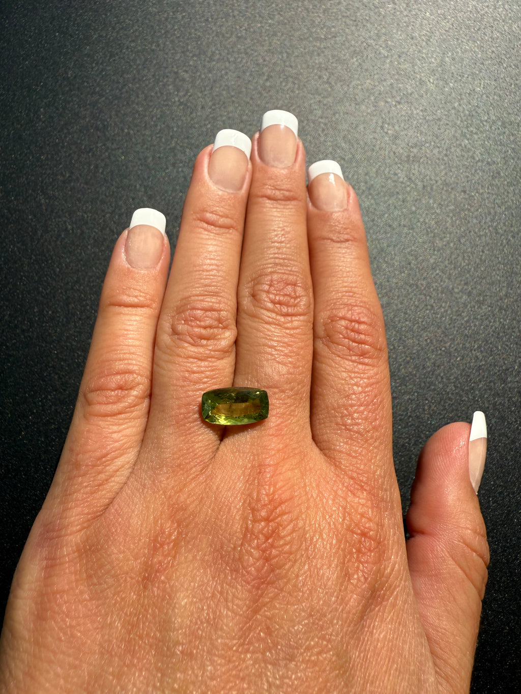 Natural Green Tourmaline Elongated Emerald Cut
