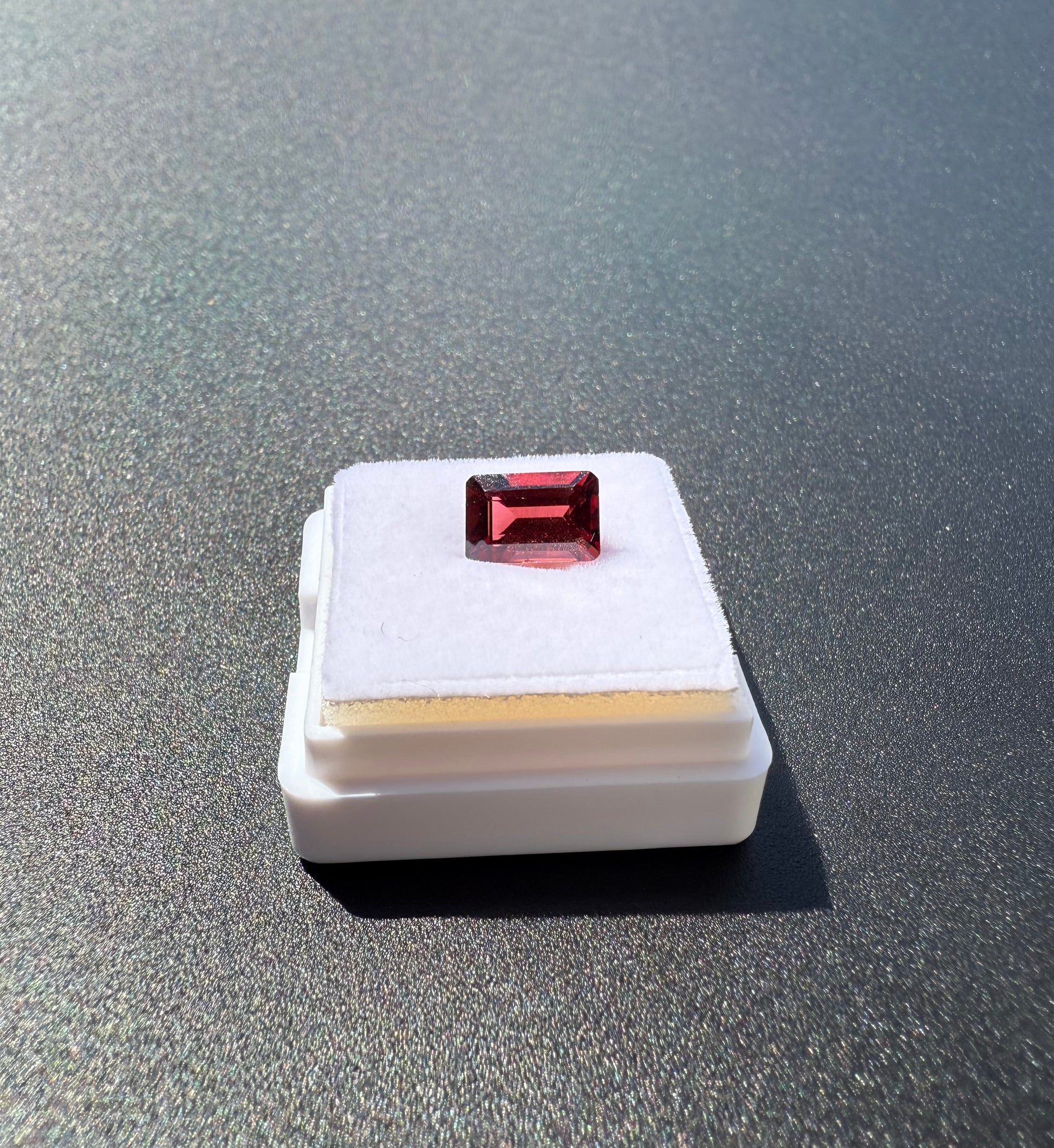Natural Rhodolite Garnet Emerald Cut