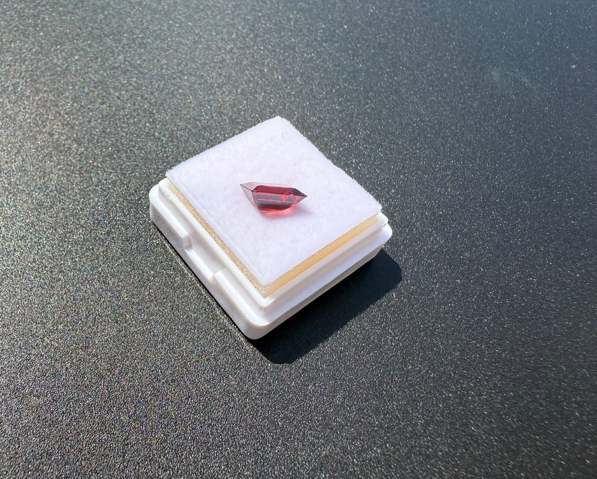 Natural Rhodolite Garnet Emerald Cut