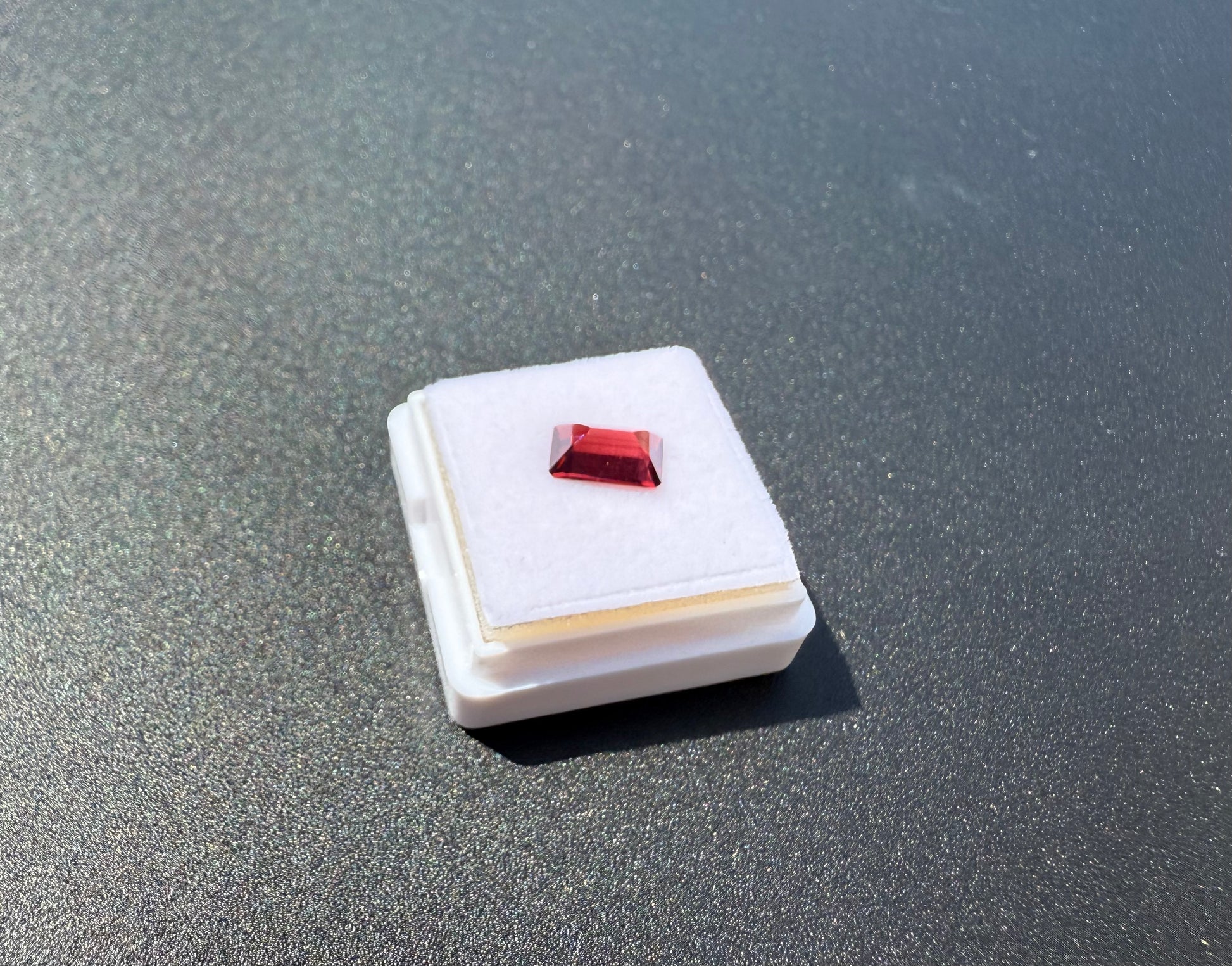 Natural Rhodolite Garnet Emerald Cut