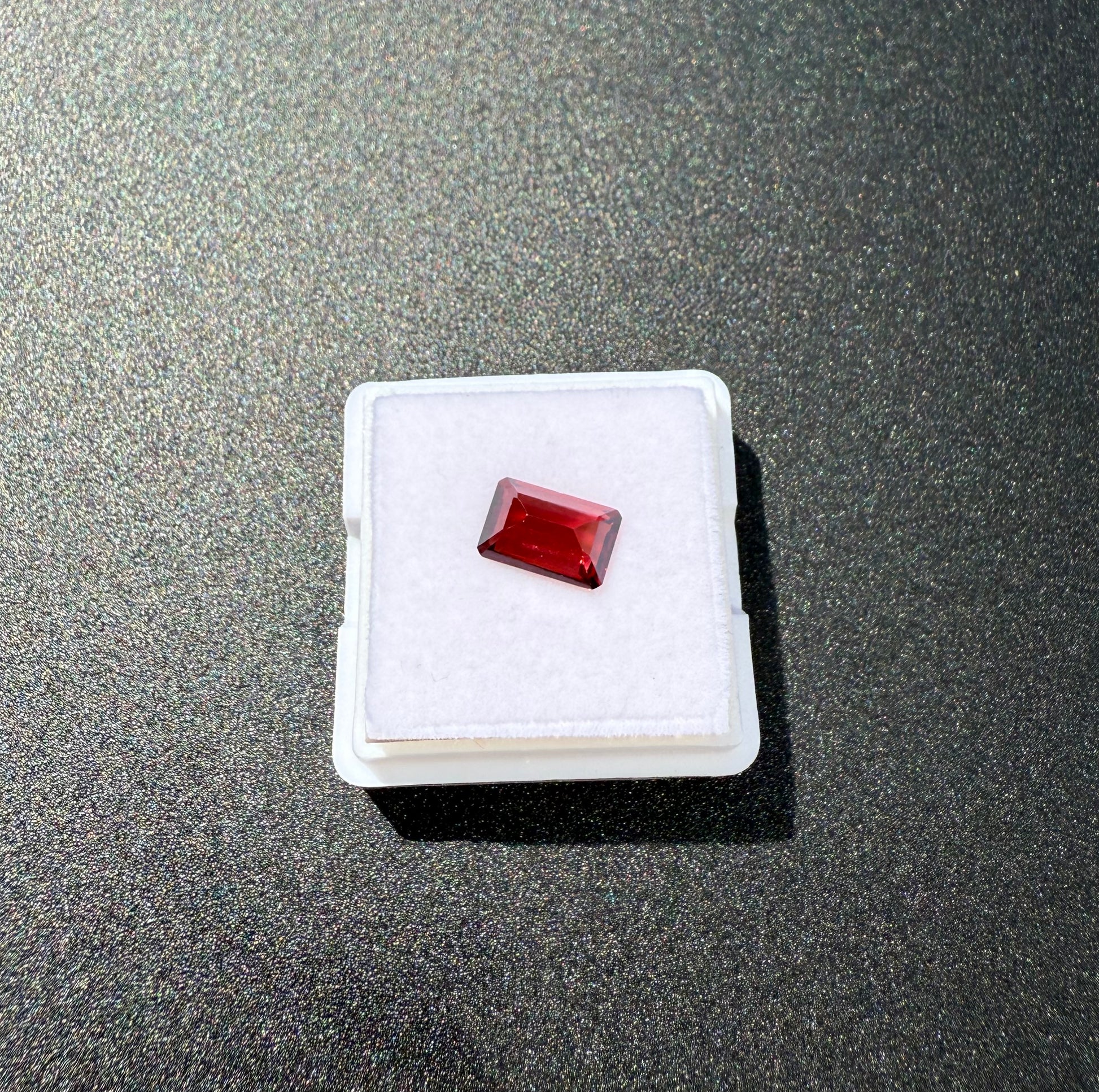 Natural Rhodolite Garnet Emerald Cut