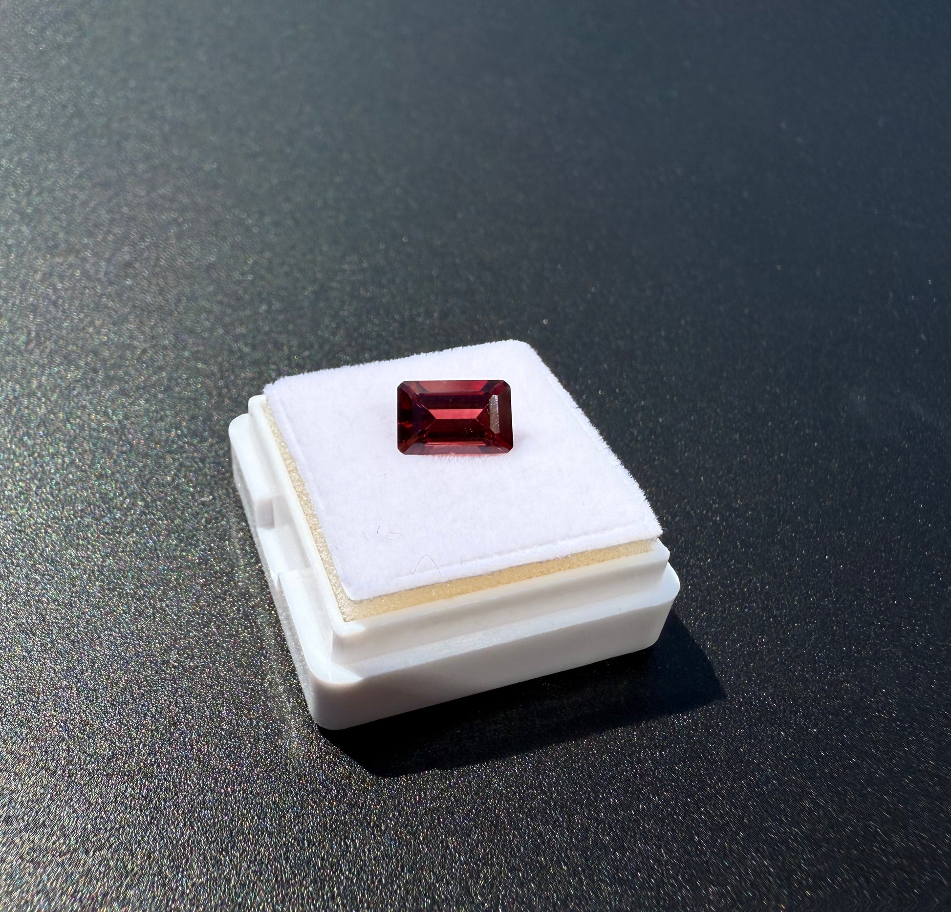 Natural Rhodolite Garnet Emerald Cut
