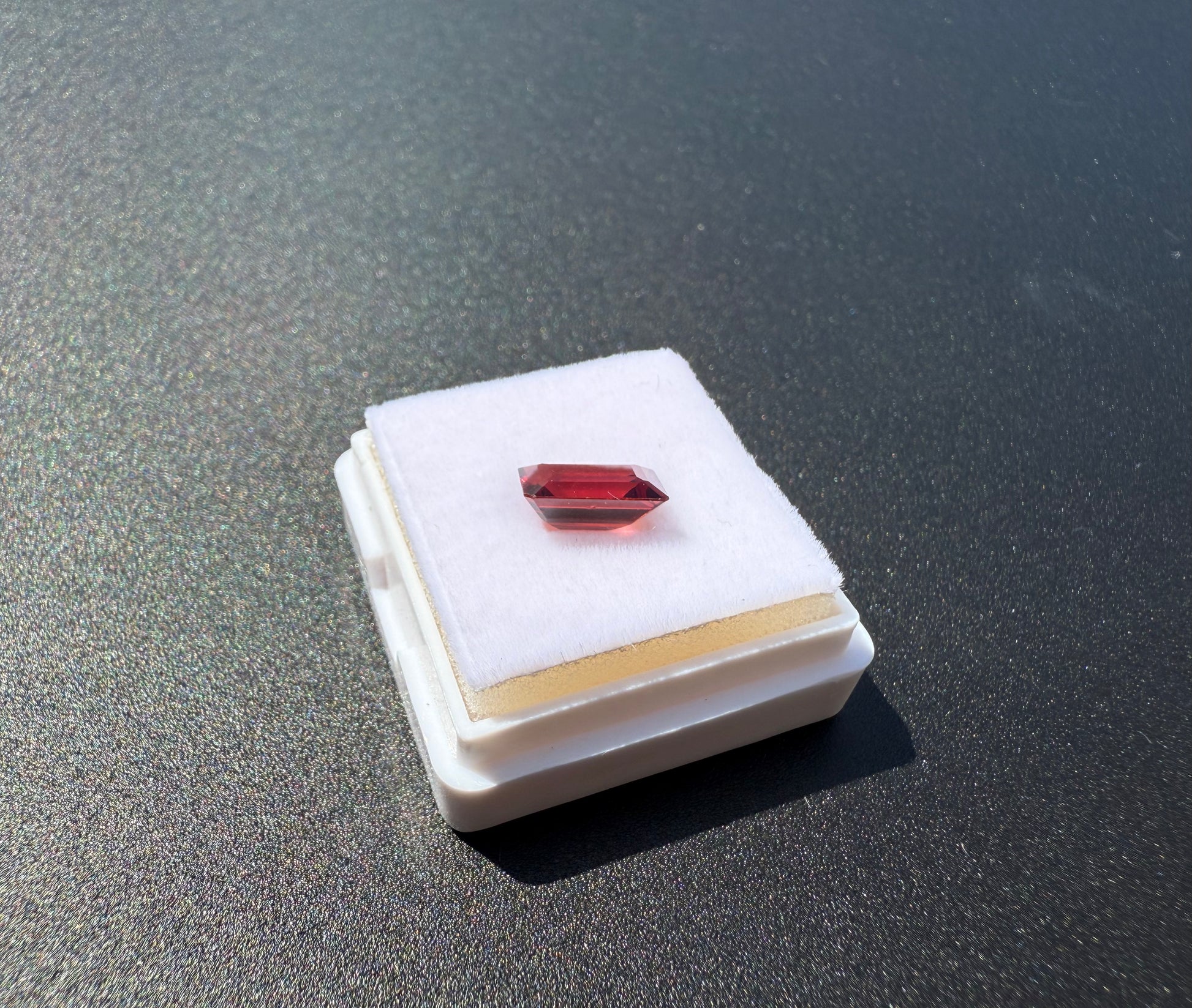 Natural Rhodolite Garnet Emerald Cut