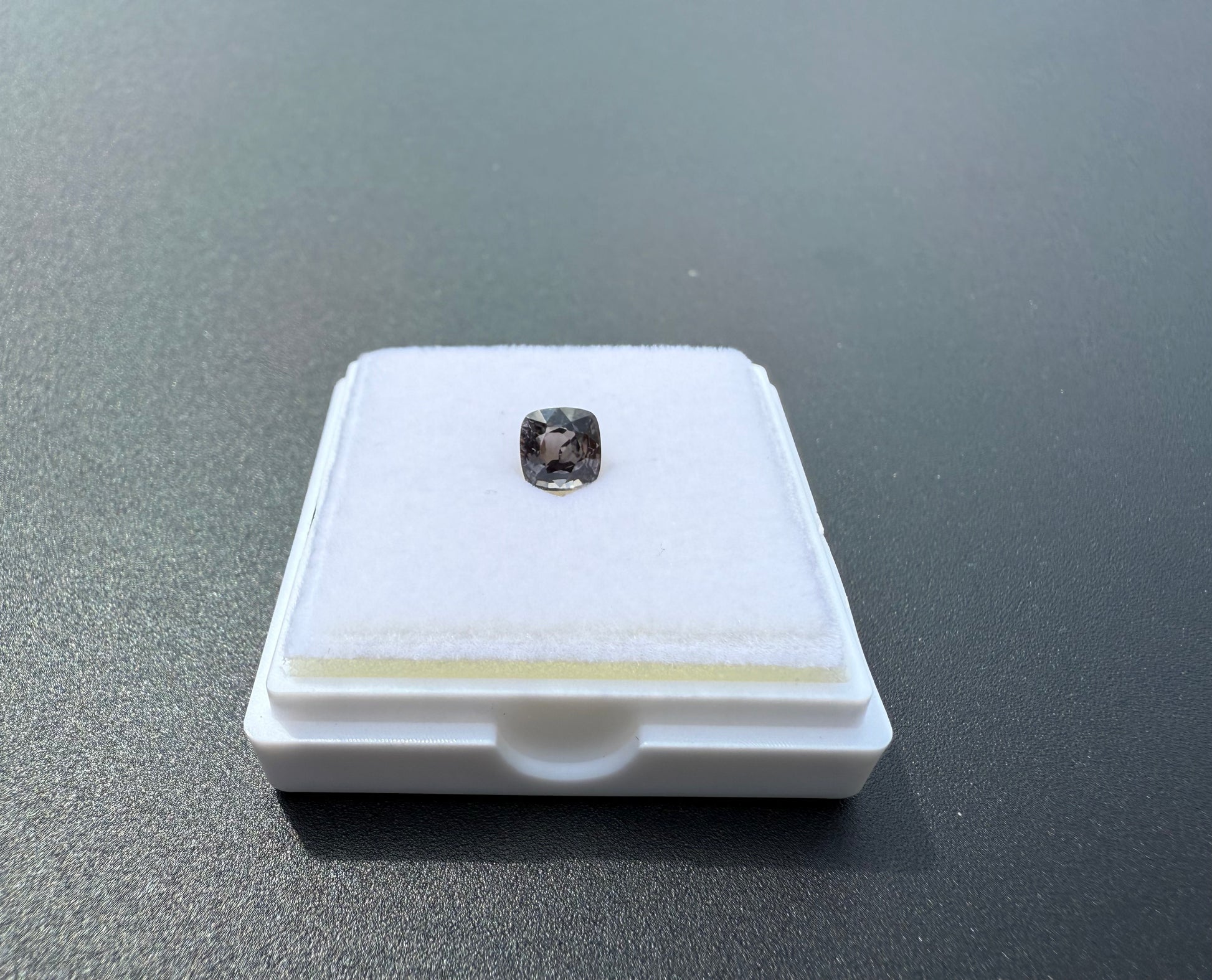 Violet Grey Spinel Cushion Cut