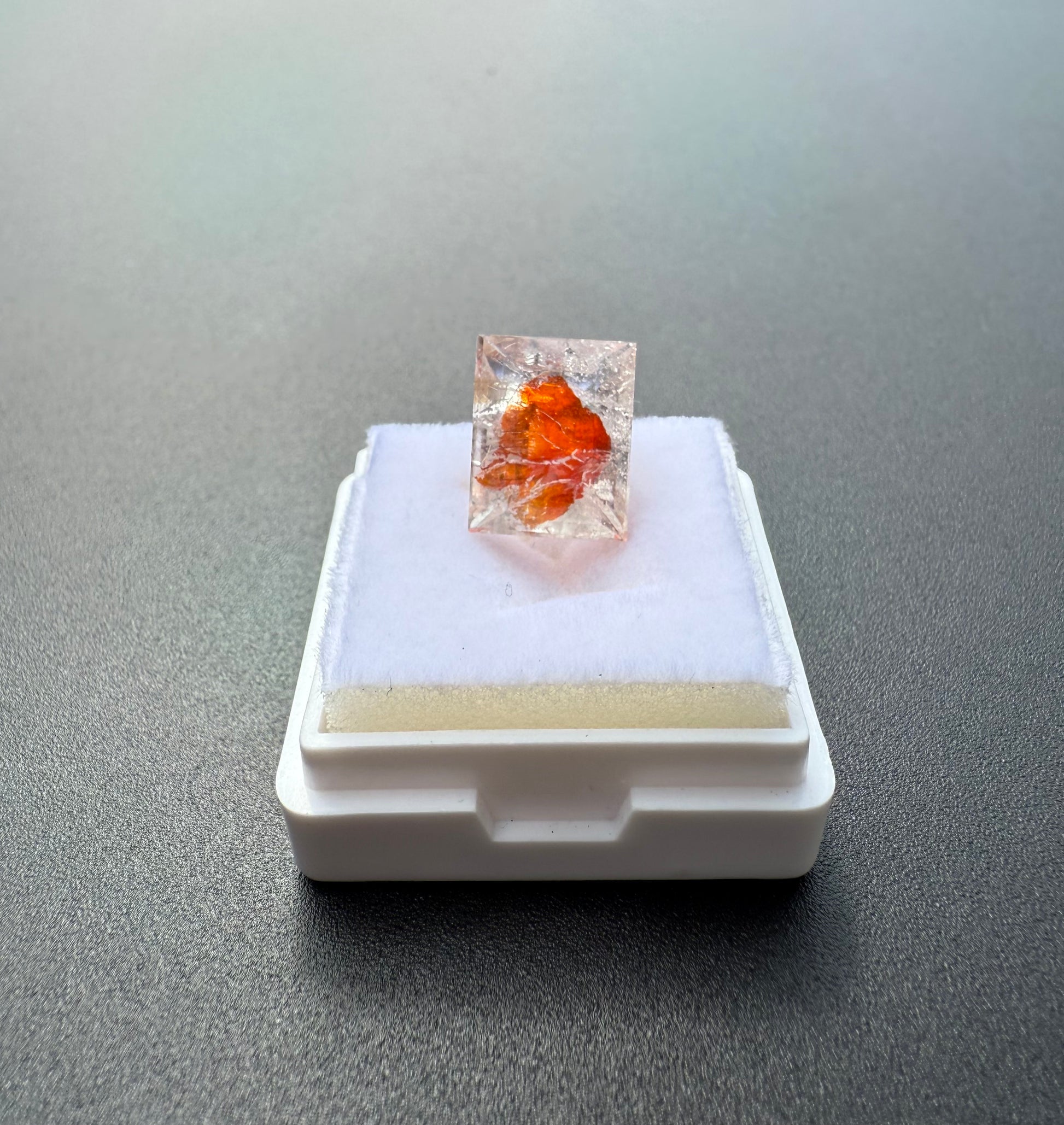 Emerald Cut Hematoid Quartz