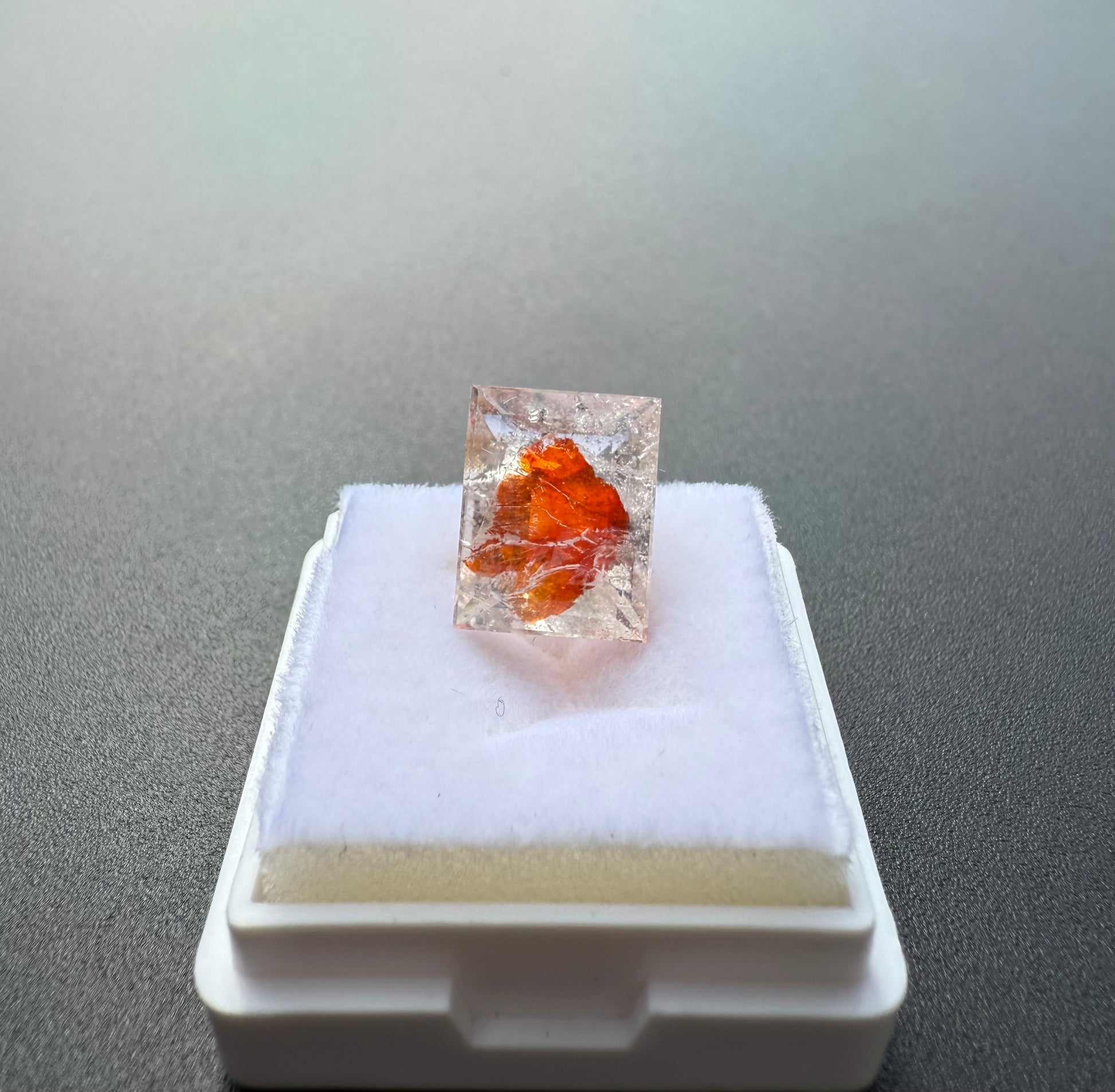 Emerald Cut Hematoid Quartz