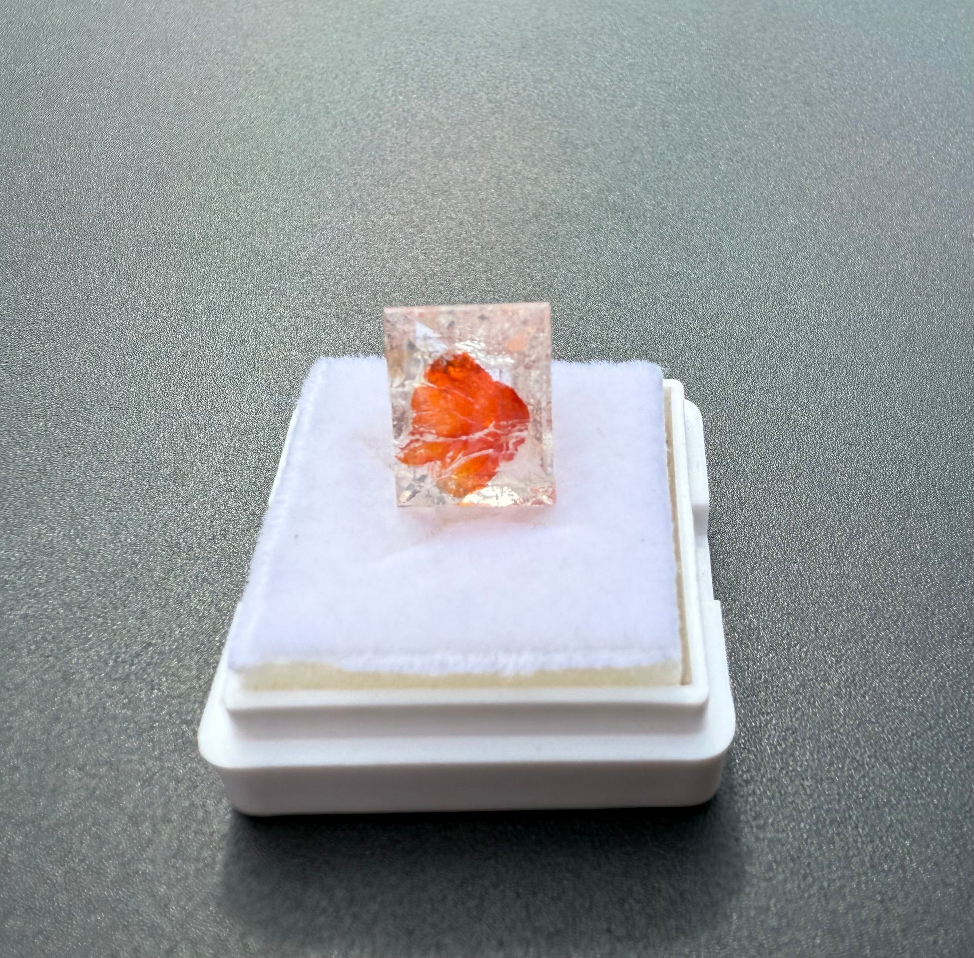 Emerald Cut Hematoid Quartz