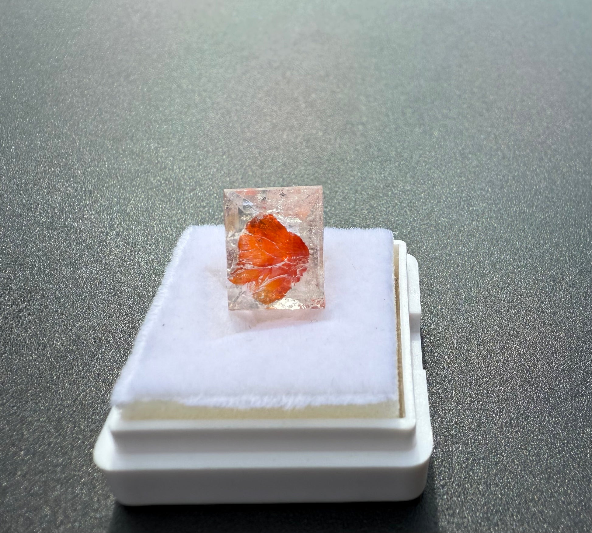 Emerald Cut Hematoid Quartz
