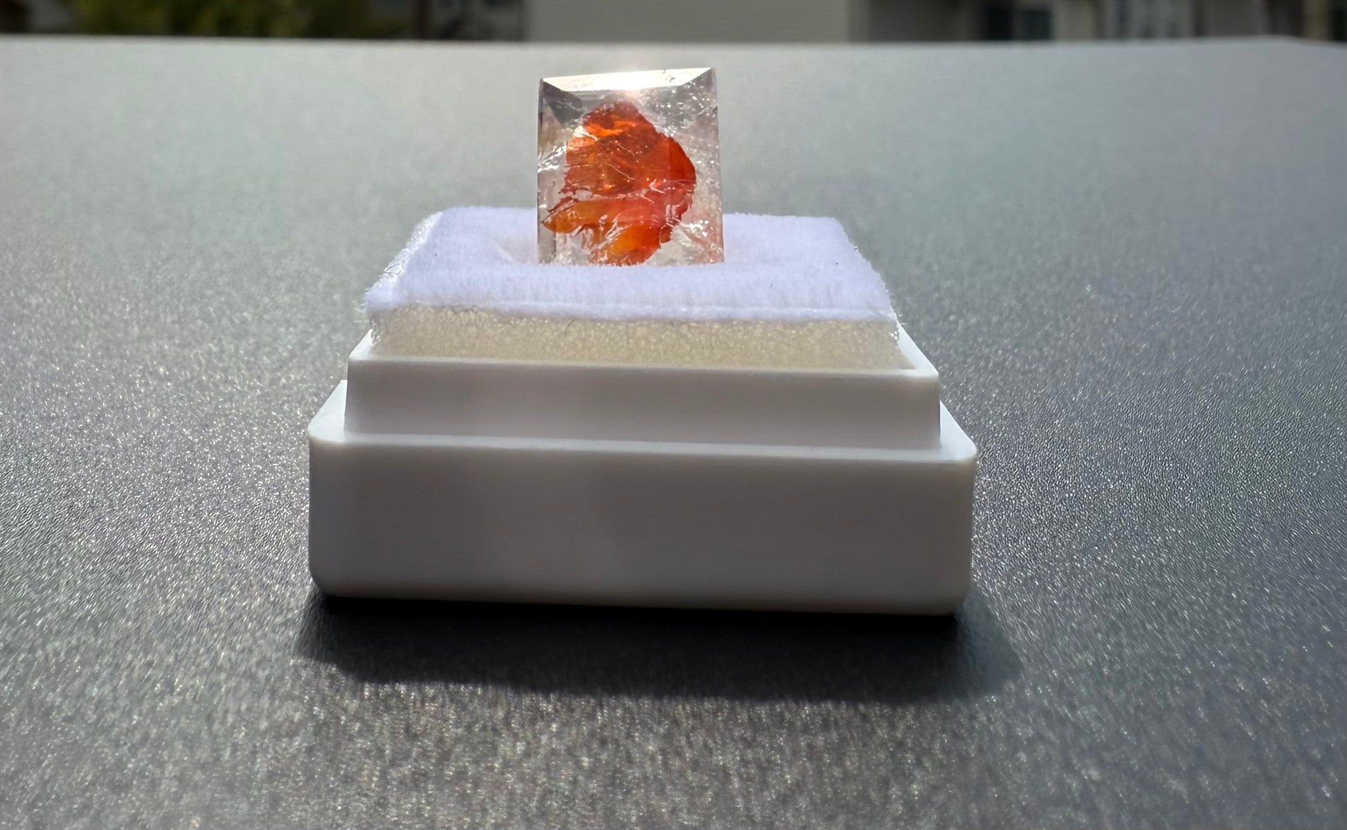 Emerald Cut Hematoid Quartz