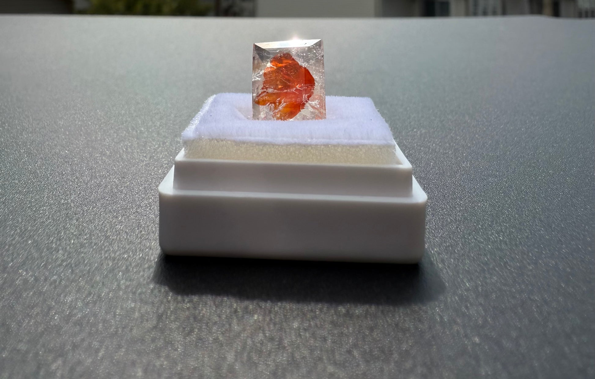 Emerald Cut Hematoid Quartz