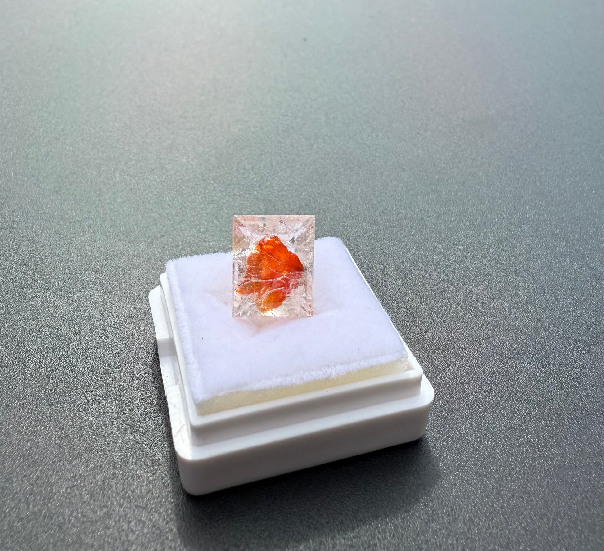 Emerald Cut Hematoid Quartz