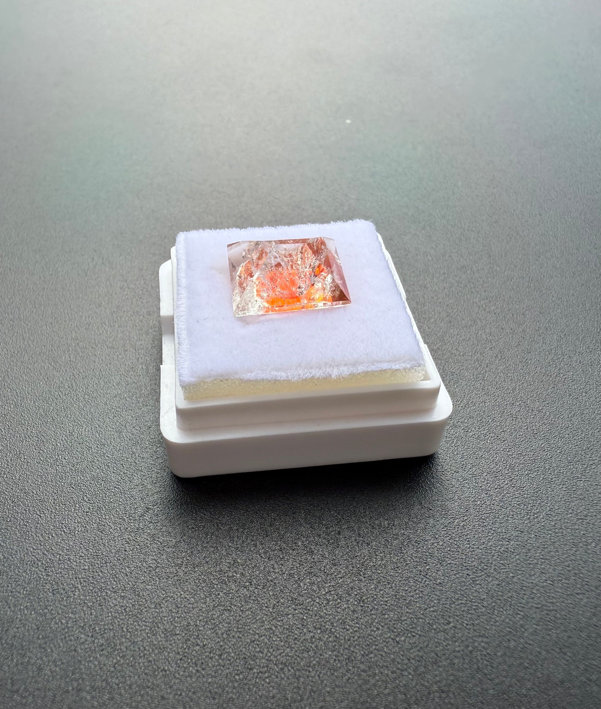 Emerald Cut Hematoid Quartz