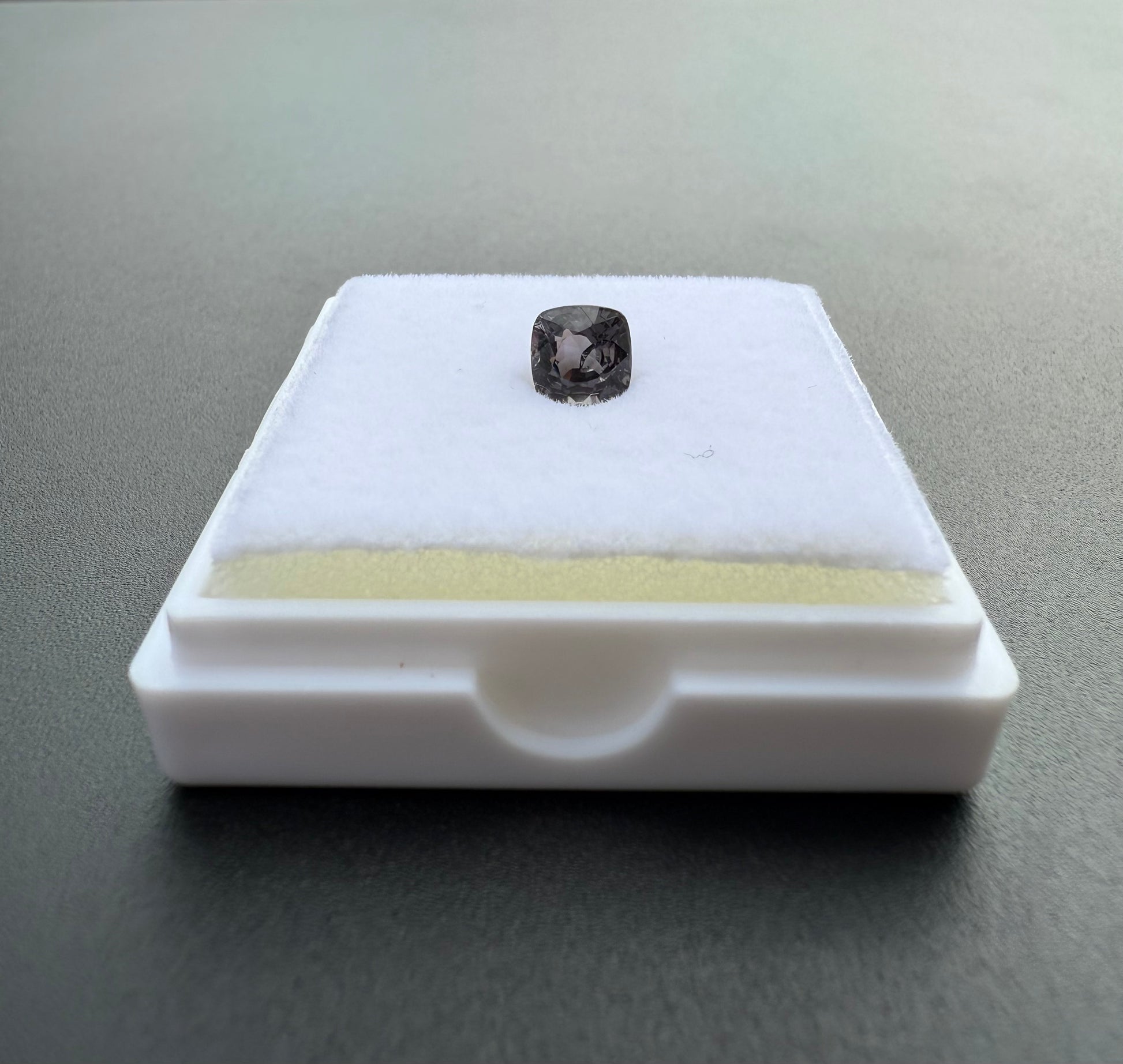 Violet Grey Spinel Cushion Cut
