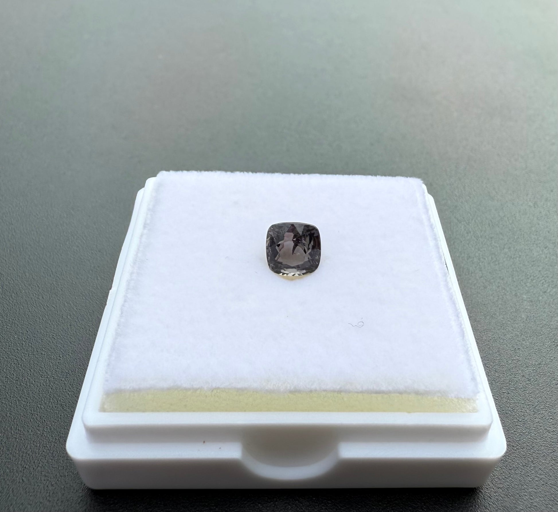 Violet Grey Spinel Cushion Cut