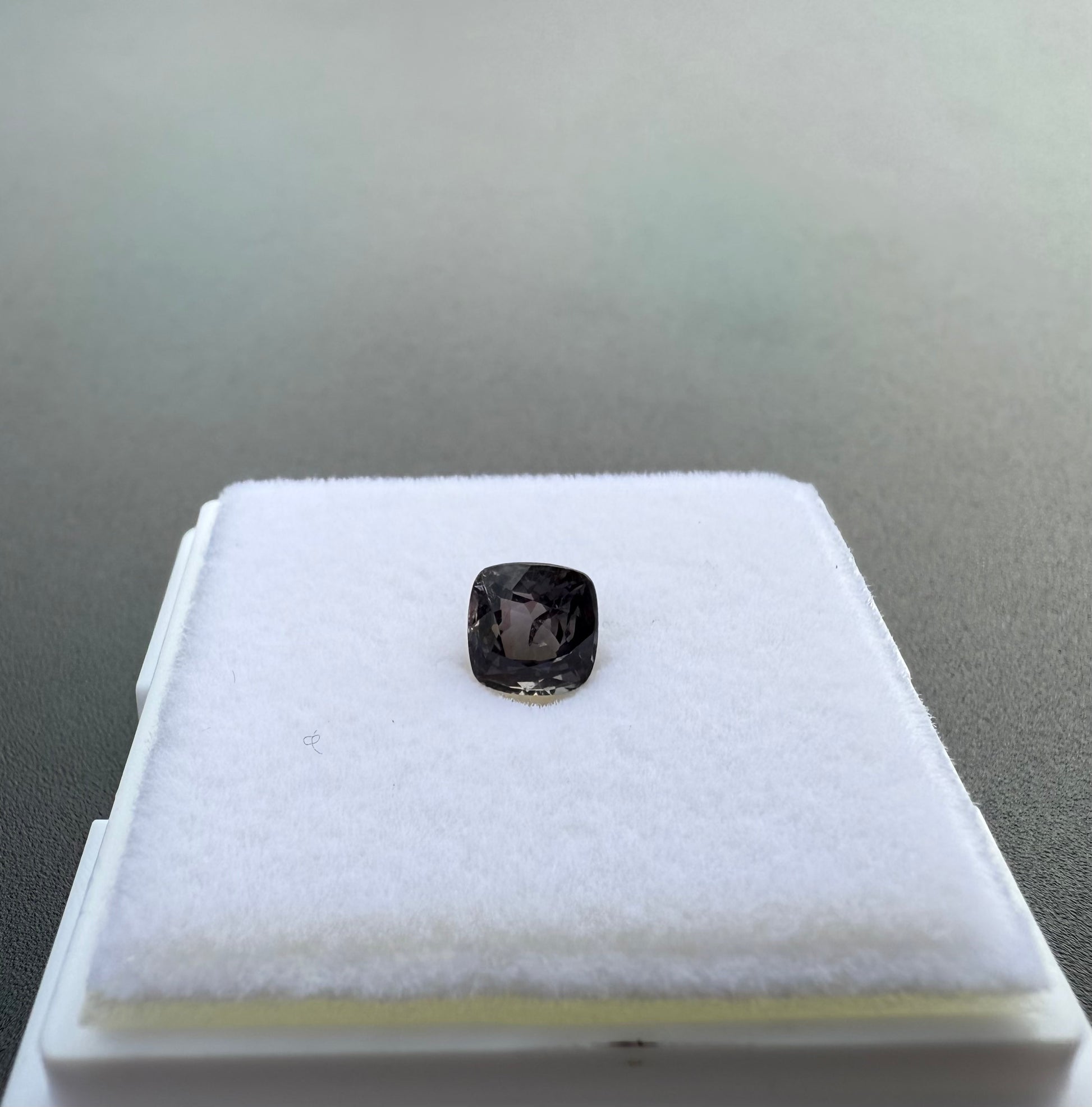 Violet Grey Spinel Cushion Cut